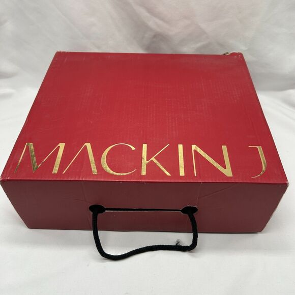 NEW IN BOX Mackin J 181-17 Beige Cap Toe Stiletto High Heel Slouch Boot Sz 7.5 - Picture 11 of 12